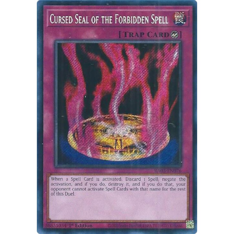 Cursed Seal of the Forbidden Spell (Secret Rare) [RA03-EN076] Secret Rare