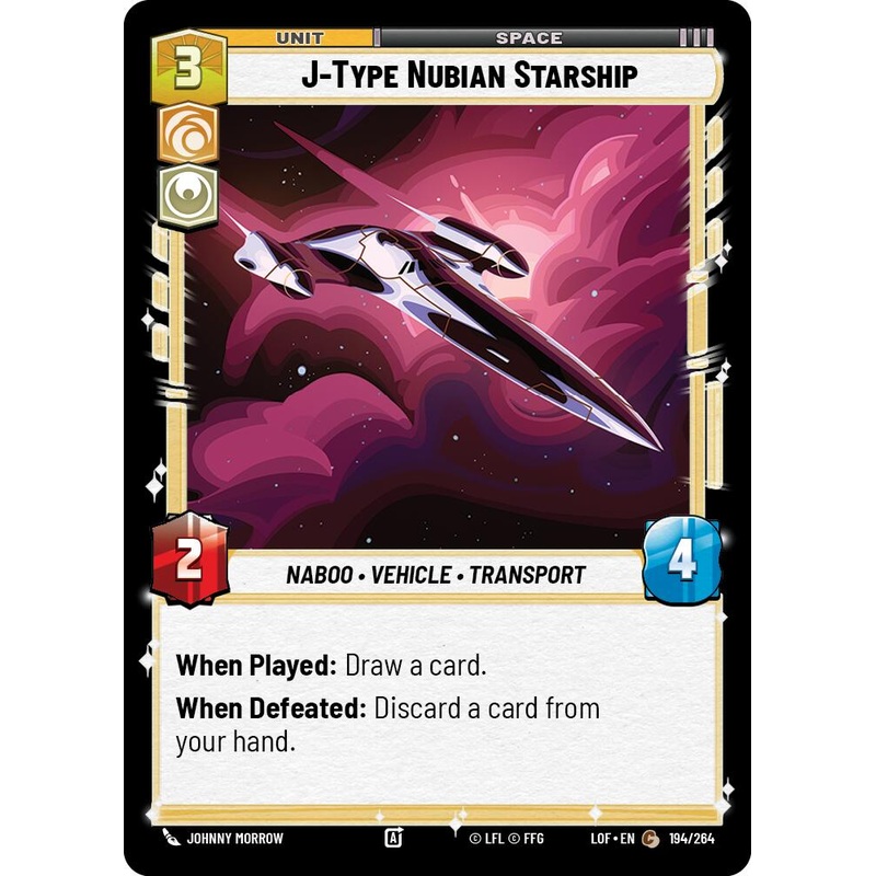 J-Type Nubian Starship (194/264) (194/264) [Legends of the Force]
