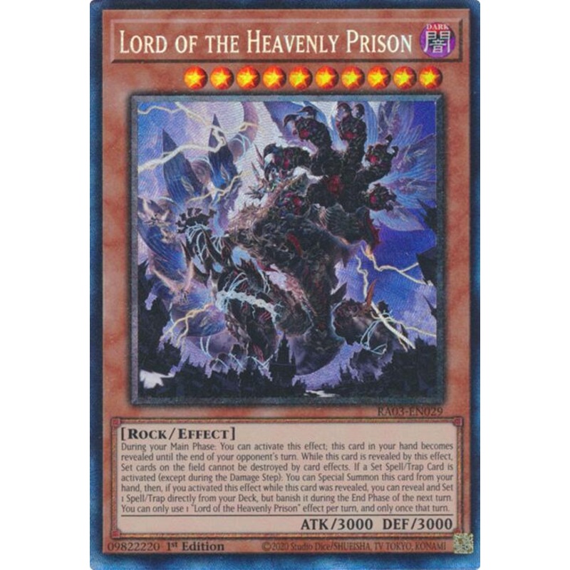 Lord of the Heavenly Prison (CR) [RA03-EN029] Prismatic Collector’s Rare
