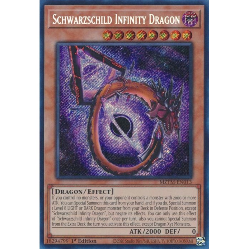 Schwarzschild Infinity Dragon [MZTM-EN013] Secret Rare
