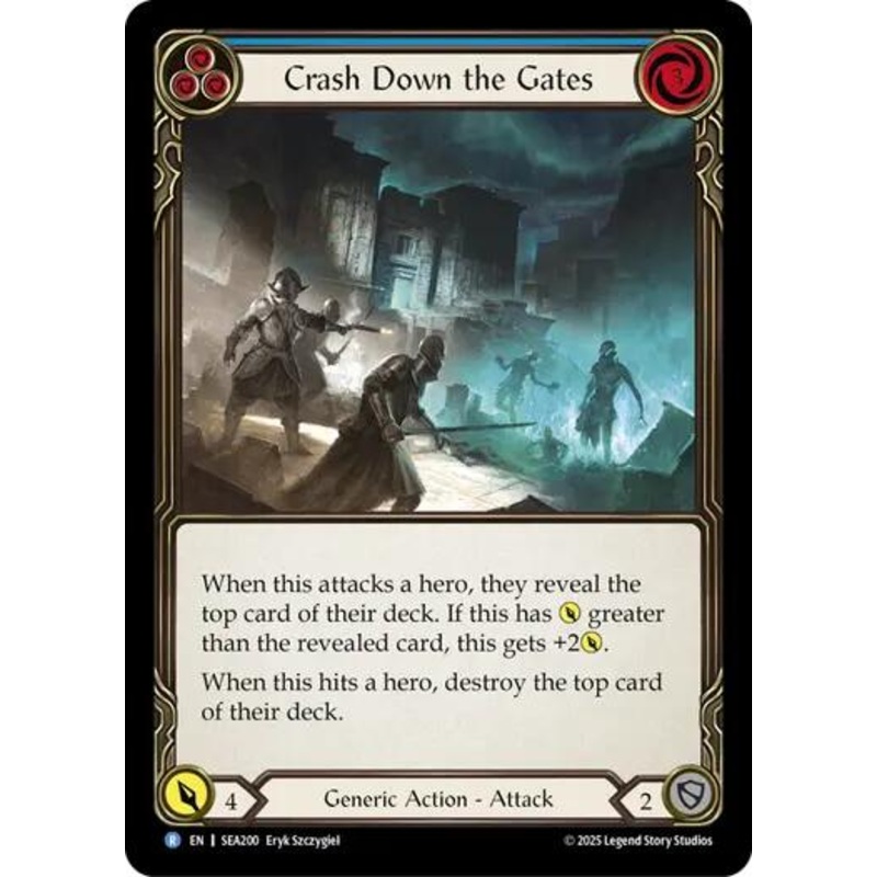 Crash Down the Gates (Blue) [SEA200] (High Seas)