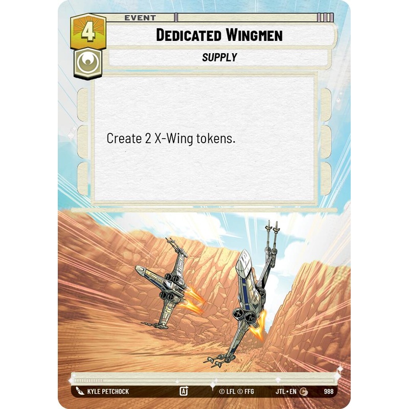 Dedicated Wingmen (988) (Hyperspace Foil) (988) [Jump to Lightspeed]
