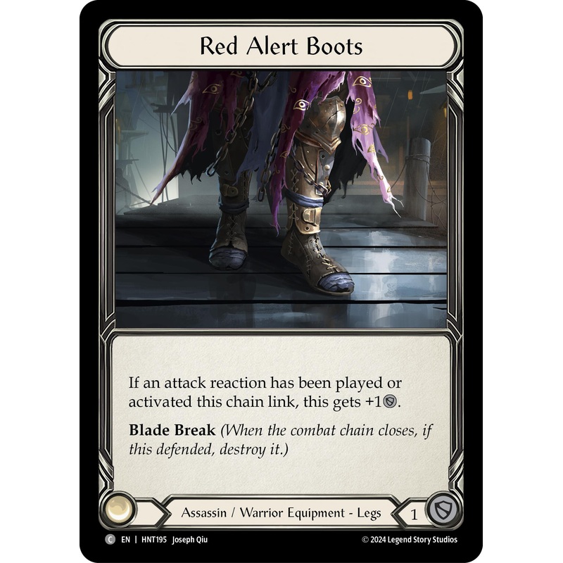 Red Alert Boots [HNT195] (The Hunted)  Cold Foil