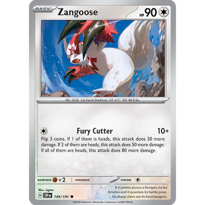 Zangoose (149/191) [Scarlet & Violet: Surging Sparks]