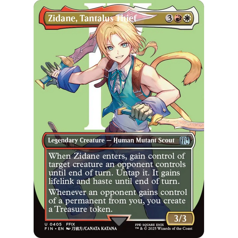 Zidane, Tantalus Thief (Borderless) [FINAL FANTASY]