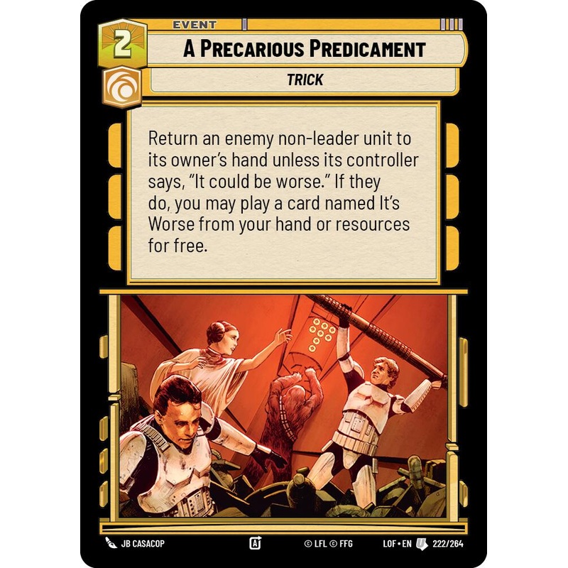 A Precarious Predicament (222/264) (222/264) [Legends of the Force]