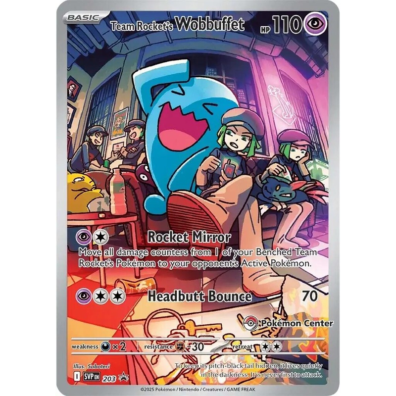 Team Rocket’s Wobbuffet (203) (Pokemon Center Exclusive) [Scarlet & Violet: Black Star Promos]