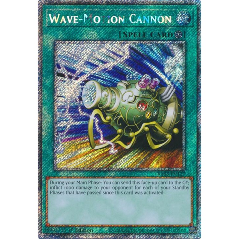 Wave-Motion Cannon (Platinum Secret Rare) [RA03-EN127] Platinum Secret Rare
