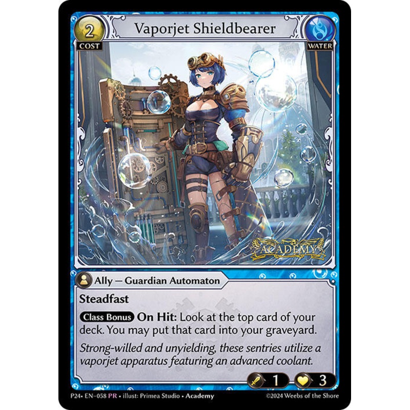 Vaporjet Shieldbearer (058) [Promotional Cards]