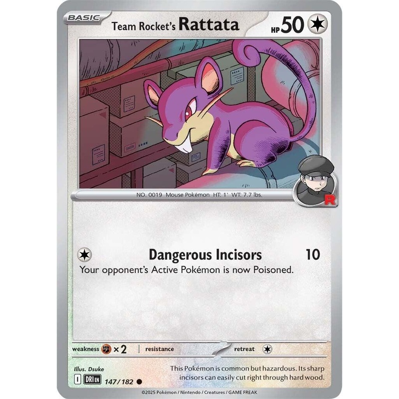 Team Rocket’s Rattata (147/182) [Scarlet & Violet: Destined Rivals]