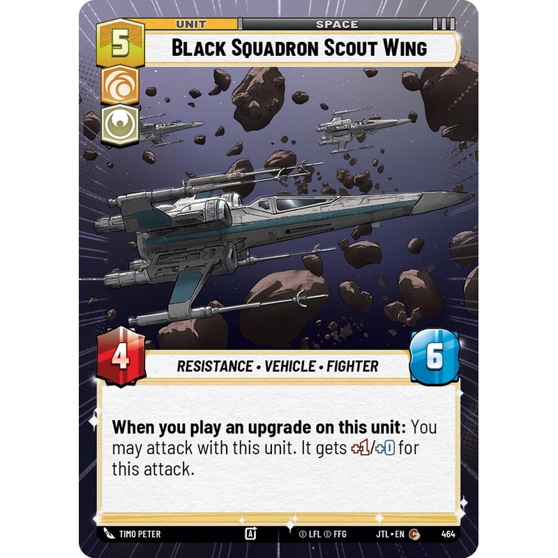 Black Squadron Scout Wing (464) (Hyperspace) (464) [Jump to Lightspeed]