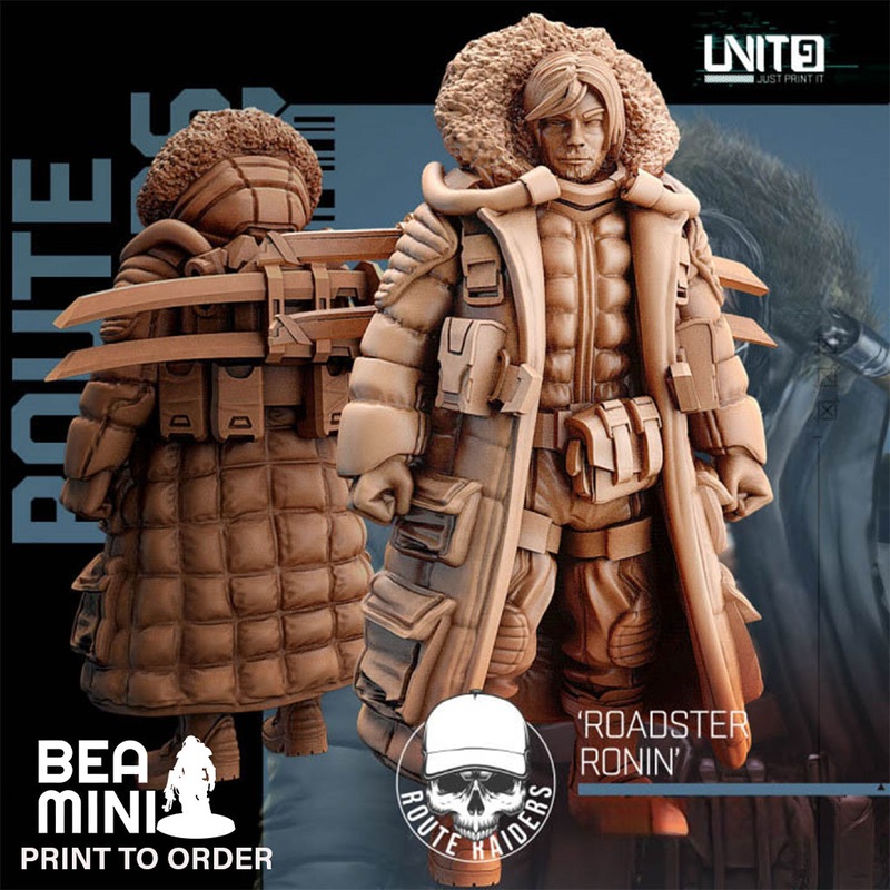 ‘Roadster Ronin’ | BeaMini Print to Order Miniatures
