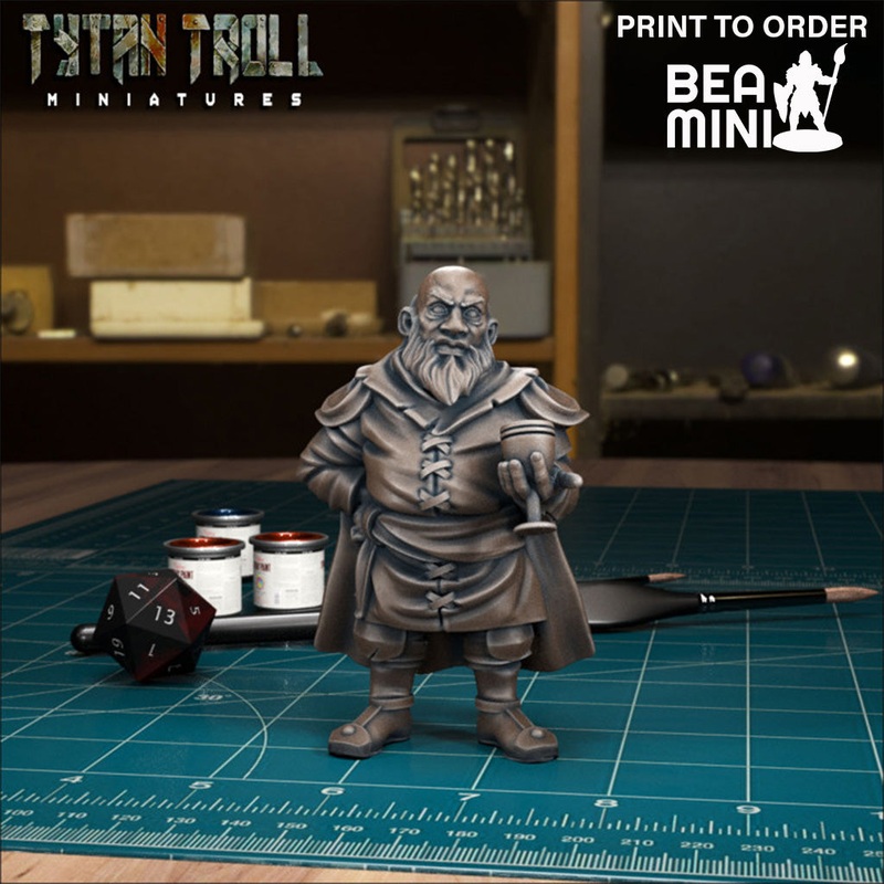 Curse of Strahd – Dmitri Krezkov | BeaMini Print to Order Miniatures