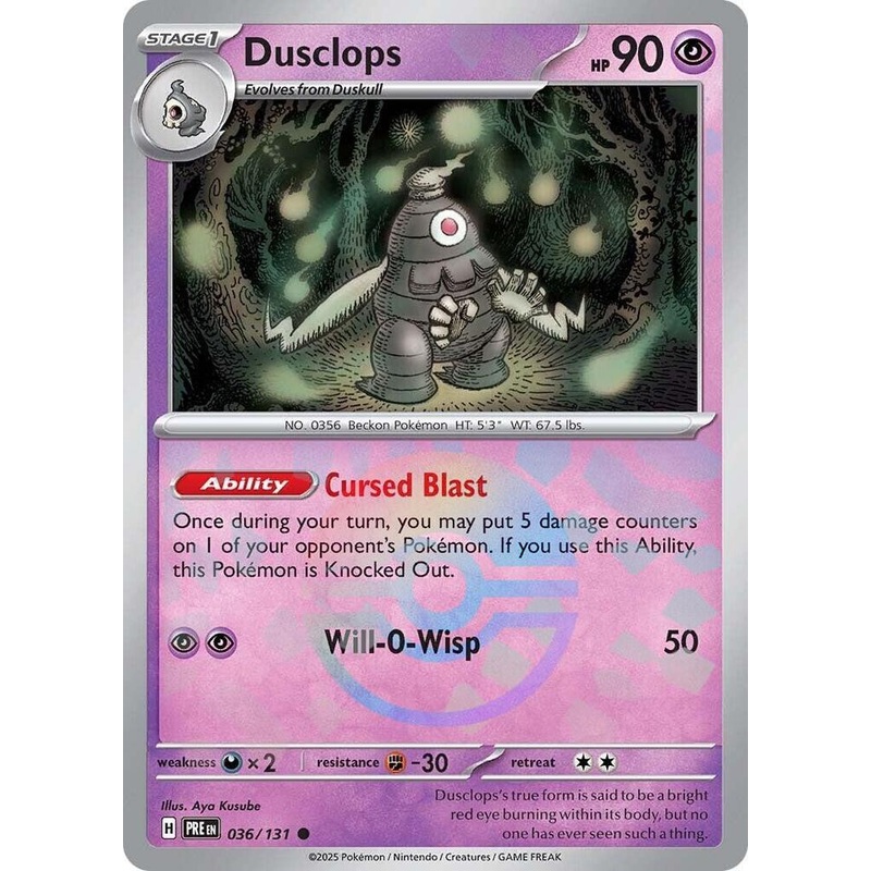 Dusclops (036/131) (Poke Ball Pattern) [Scarlet & Violet: Prismatic Evolutions]