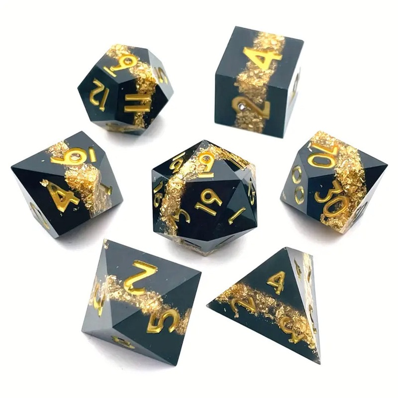 Pacific Plate – Handcrafted Sharp Edge Dice Set & Dice Case