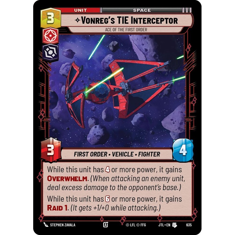 Vonreg’s TIE Interceptor – Ace of the First Order (635) (635) [Jump to Lightspeed]