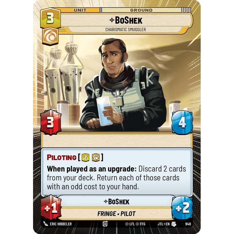 BoShek – Charismatic Smuggler (949) (Hyperspace Foil) (949) [Jump to Lightspeed]