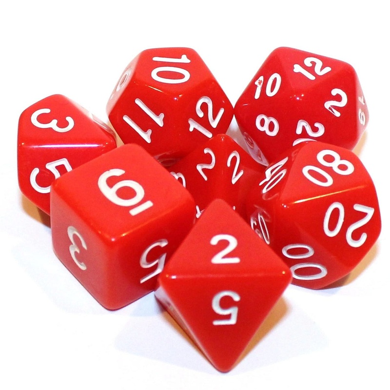 Level Five – 7 Piece Polyhedral Dice Set + Dice Bag