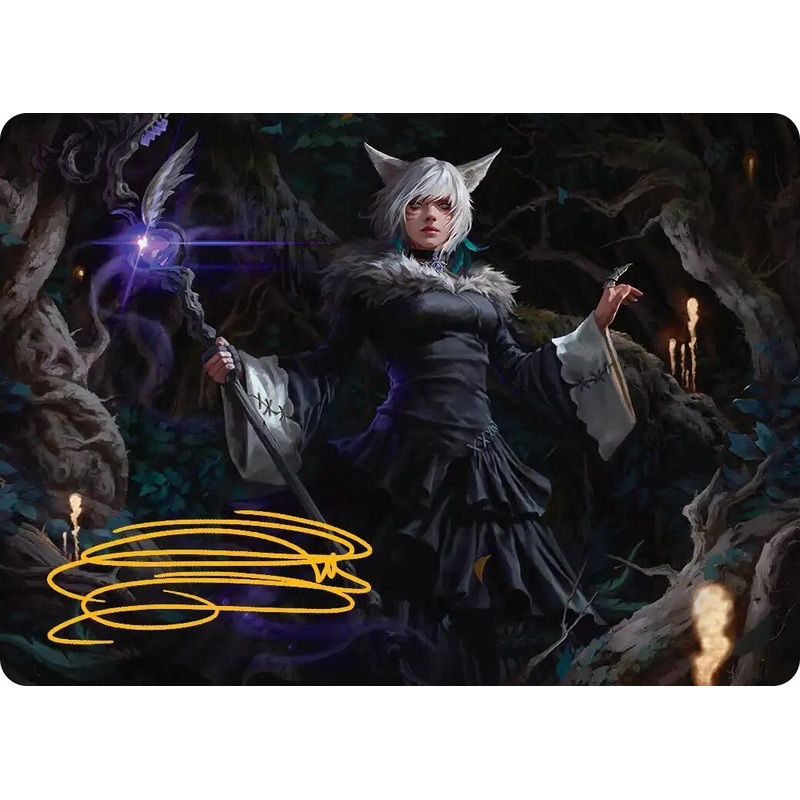 Y’shtola, Night’s Blessed Art Card (21) (Gold-Stamped Signature) [FINAL FANTASY Art Series]