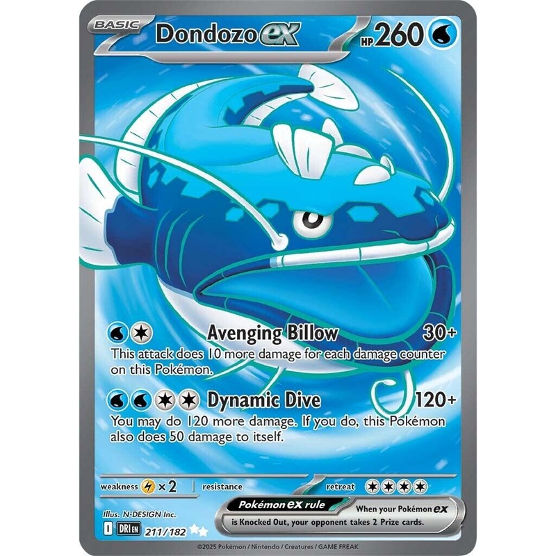 Dondozo ex (211/182) [Scarlet & Violet: Destined Rivals]