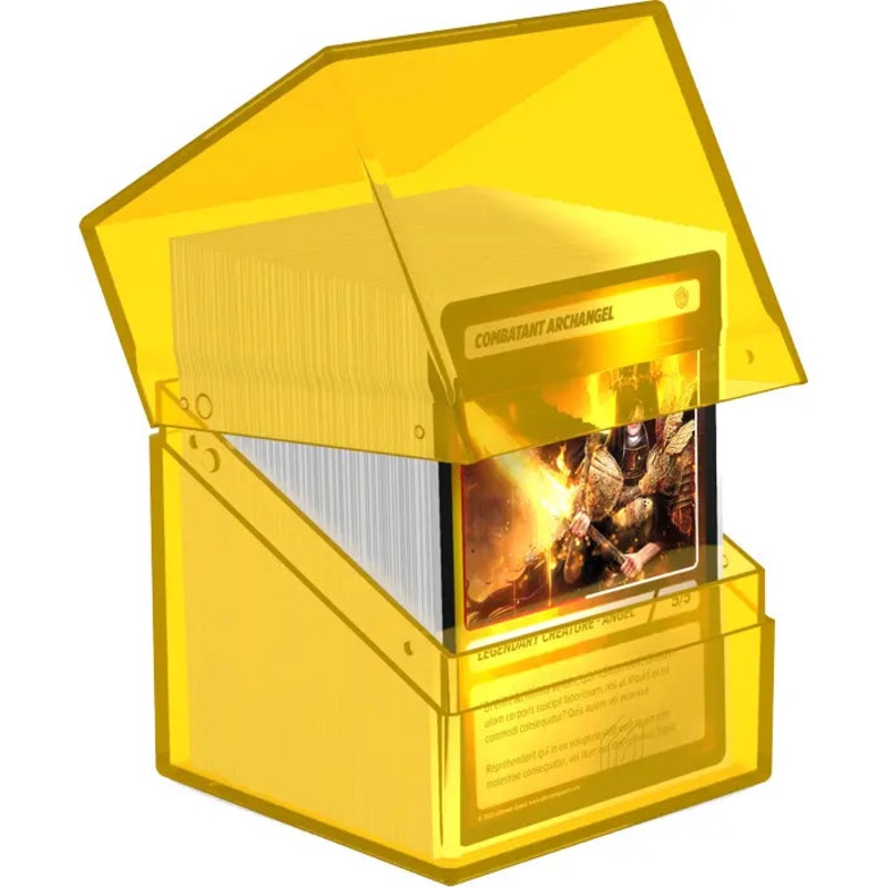 Ultimate Guard Boulder Deck Box – Clear Amber (100+)