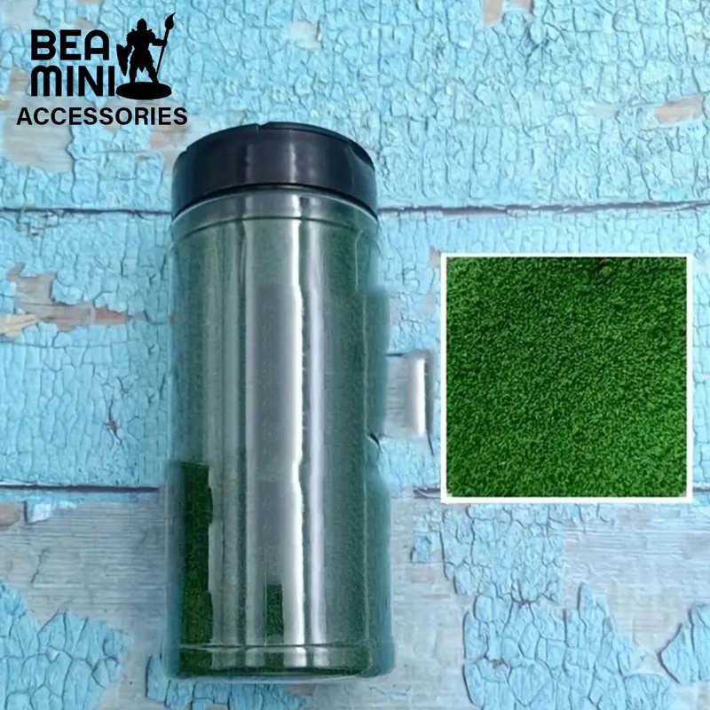 Bea Mini Basing Flock – Dark Green Grass 500ml Sowing Bottle