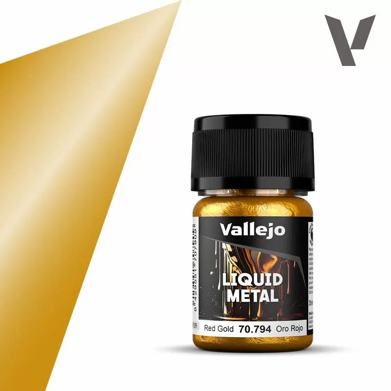 Vallejo Model Colour Liquid Metal – Red Gold (Single Bottle 35ml)