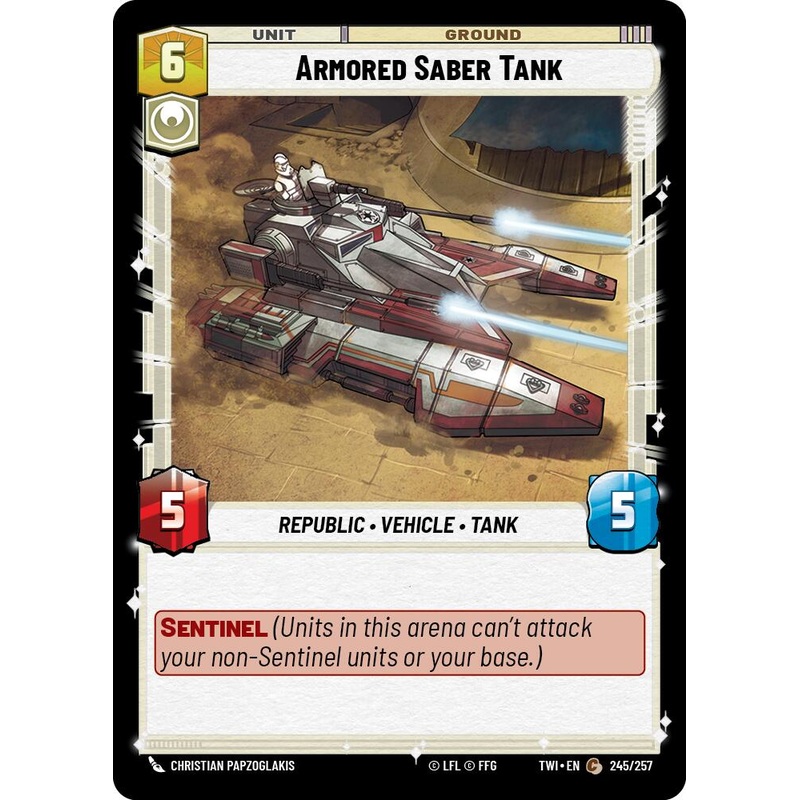 Armored Saber Tank (245/257) [Twilight of the Republic]