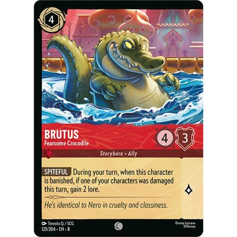 Brutus – Fearsome Crocodile (Cold Foil) (125/204) [Reign of Jafar]