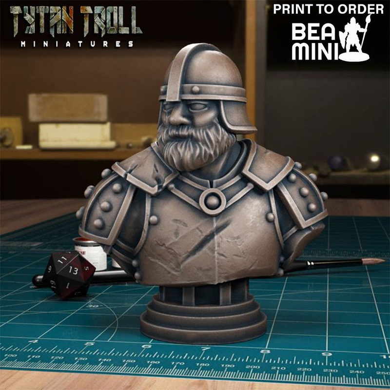 Curse of Strahd – Chip Bust | BeaMini Print to Order Miniatures