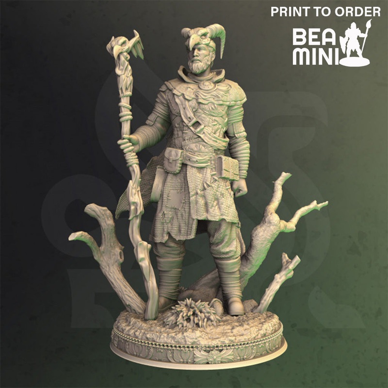 Tiefling Druid – Noranor | BeaMini Print to Order Miniatures