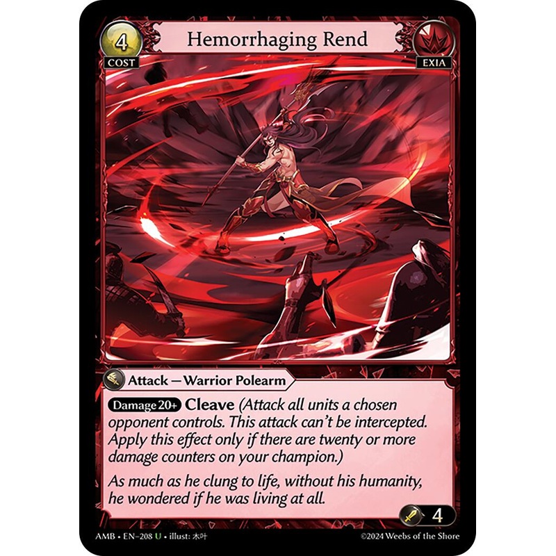 Hemorrhaging Rend (208) [Mortal Ambition]