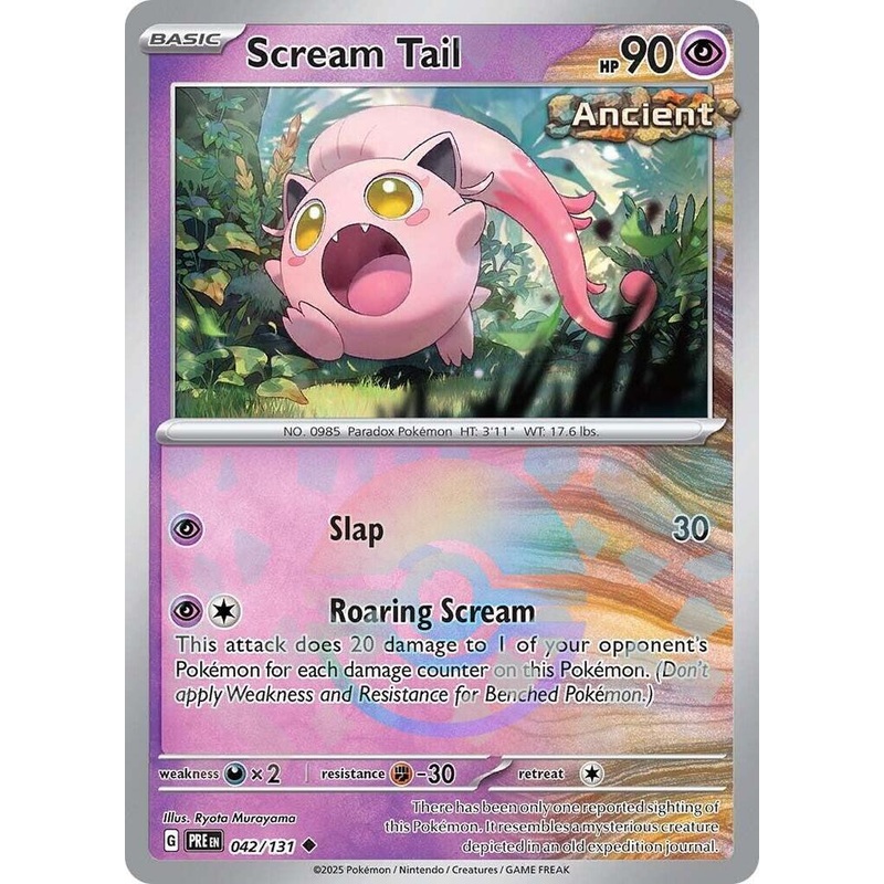 Scream Tail (042/131) (Poke Ball Pattern) [Scarlet & Violet: Prismatic Evolutions]