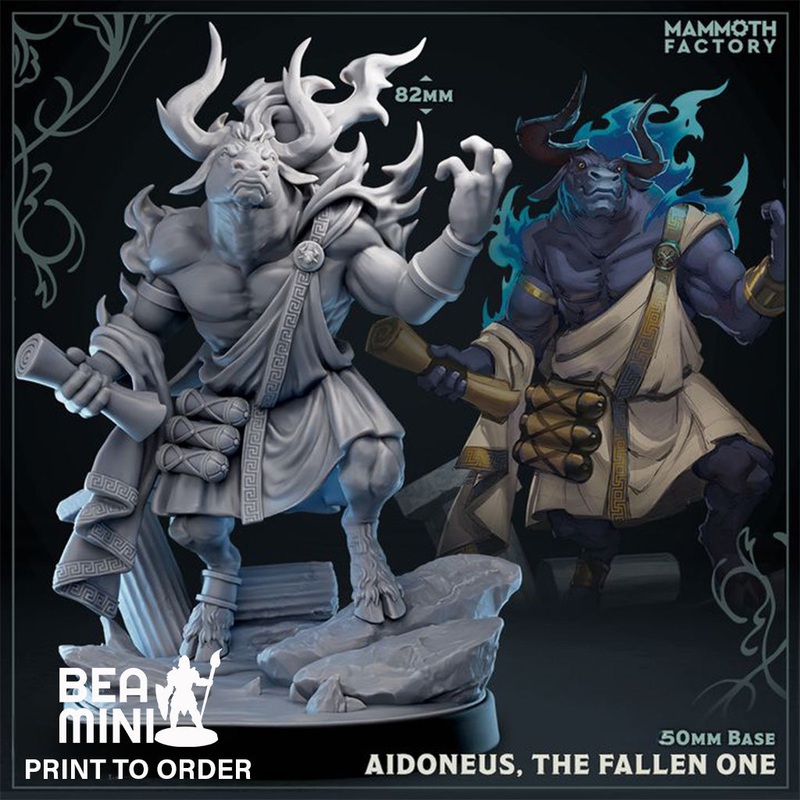 Aidoneus, the Fallen One | BeaMini Print to Order Miniatures