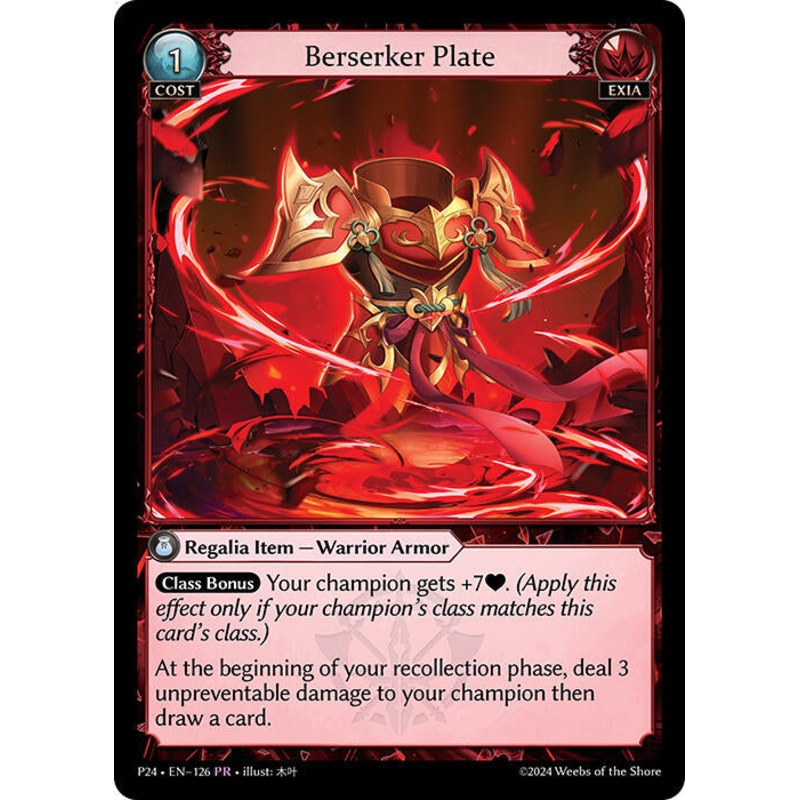 Berserker Plate (126) [Promotional Cards]
