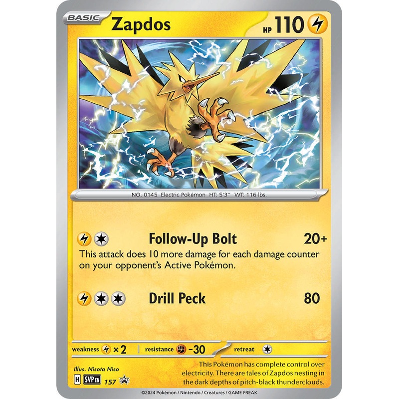 Zapdos (157) [Scarlet & Violet: Black Star Promos]