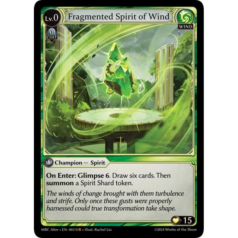 Fragmented Spirit of Wind (3) [Mercurial Heart Alter Edition]
