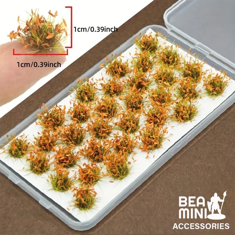 Bea Mini Basing Tufts – Orange 32 Tuft Pack