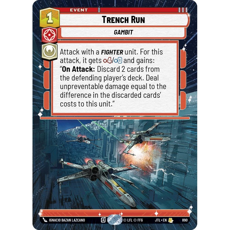 Trench Run (890) (Hyperspace Foil) (890) [Jump to Lightspeed]
