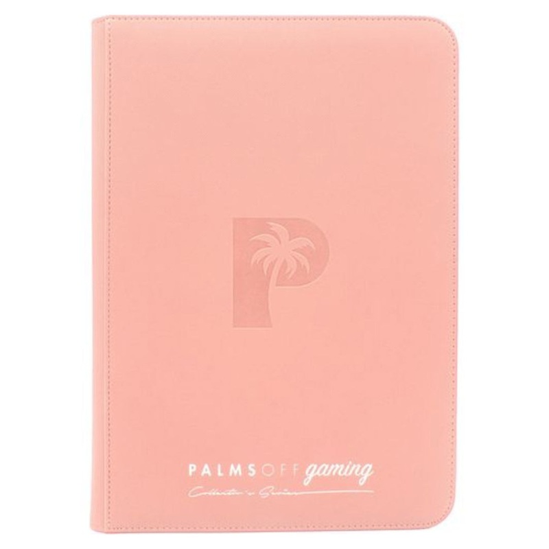 Palms Off Gaming:  Collector’s Series TOP LOADER Zip Binder – Pink (216 Slots)