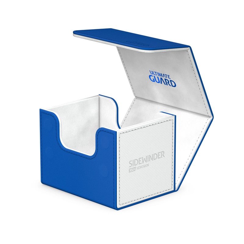 Ultimate Guard Sidewinder Synergy Deck Box – Blue/White (100+)