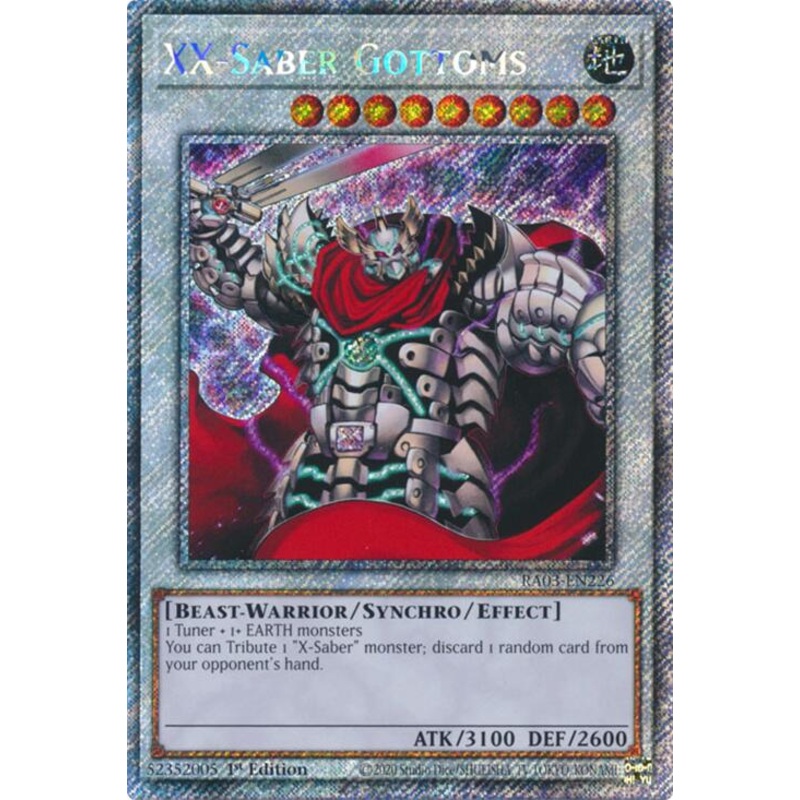 XX-Saber Gottoms (Platinum Secret Rare) [RA03-EN226] Platinum Secret Rare