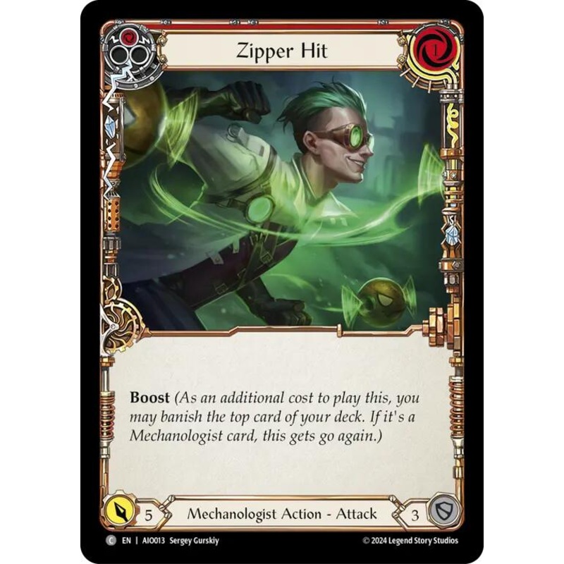 Zipper Hit (Red) [AIO013] (Armory Deck: Dash)