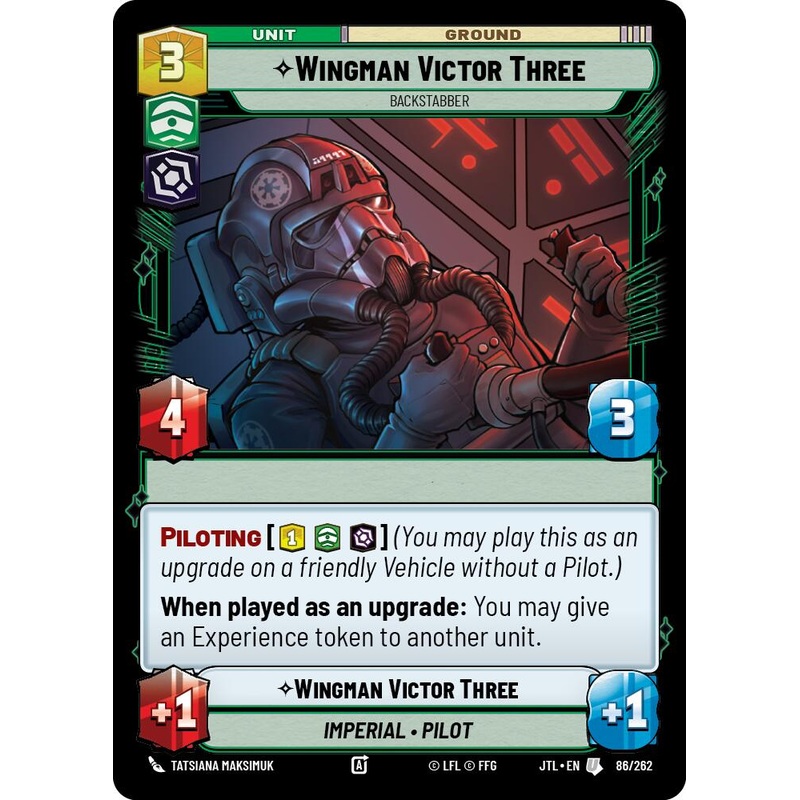 Wingman Victor Three – Backstabber (086/262) (086/257) [Jump to Lightspeed]
