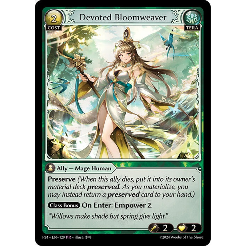 Devoted Bloomweaver (129) [Promotional Cards]