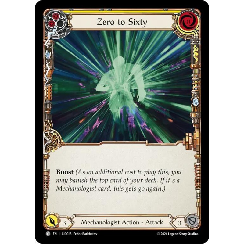 Zero to Sixty (Yellow) [AIO018] (Armory Deck: Dash)