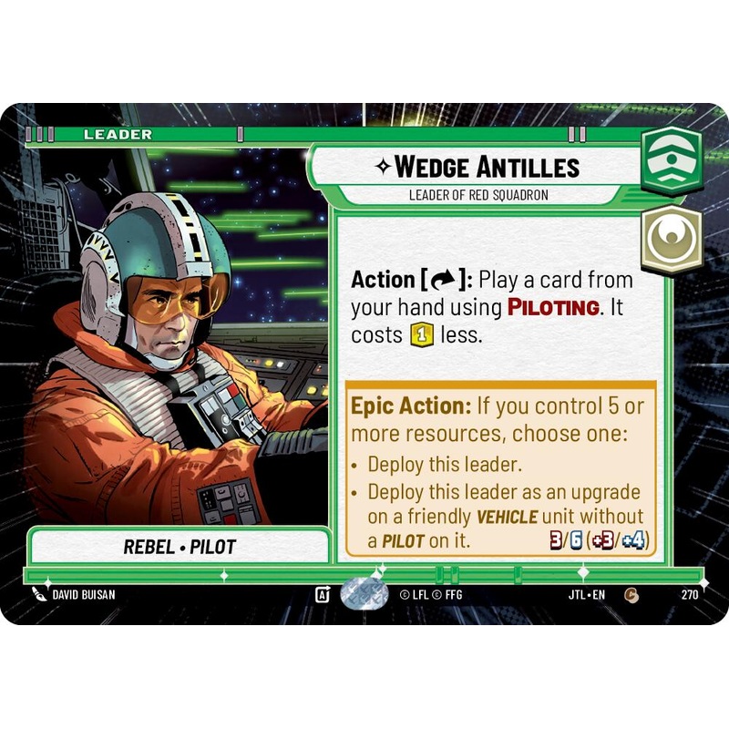 Wedge Antilles – Leader of Red Squadron (270) (Hyperspace) (270) [Jump to Lightspeed]