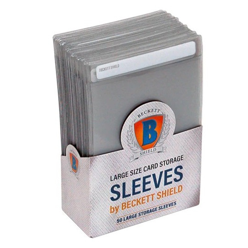 Beckett Shield: Storage Sleeves  Large Size (50 Sleeves)