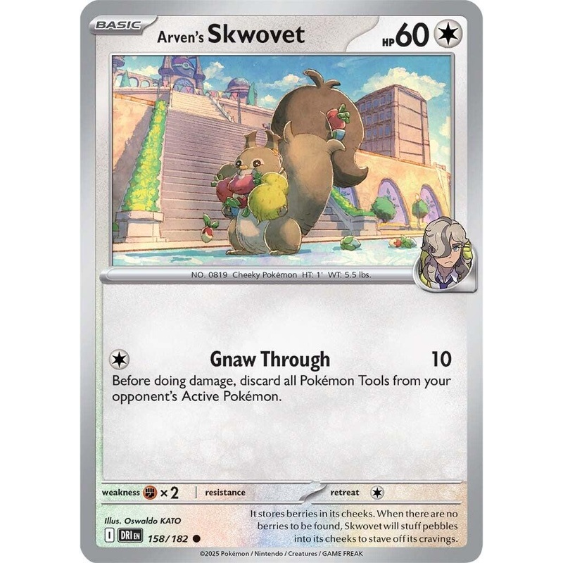 Arven’s Skwovet (158/182) [Scarlet & Violet: Destined Rivals]