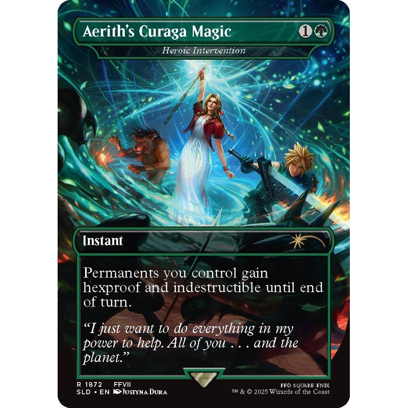 Aerith’s Curaga Magic – Heroic Intervention [Secret Lair Drop Series]